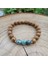 Altın Rengi 8mm Ahşap Tahıl Kumtaşı, Qinghai Yeşim Japa Mala Seti, Meditasyon Mala, Namaste Yoga Takı, Budist Mala Namaz Boncuk, 108 Mala Boncuk (Yurt Dışından) 3