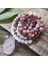 Bileklik 8mm Rhodonite Obsidyen Kristal Taş Boncuk, Gül Kuvars Kolye, Dua Bileklik, Aşk Şifa, Meditasyon, 108 Mala Boncuk Kolye (Yurt Dışından) 3