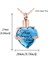 55CM Tarzı Haziran Kalp Şeklinde 12 Birthstone Anıt Külleri Kolye Kremasyon Takı Urn Kolye Charm Hatıra Hediye-Eşleşen Flanel Çanta (Yurt Dışından) 3