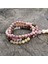 Altın Rengi 8mm Rhodonite, Kaplan Gözü Japa Mala Seti, Koruyucu, Meditasyon Mala, Namaste Yoga Takı, Budist Mala Tespih, 108 Mala Boncuk (Yurt Dışından) 3
