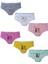 Tutku 832 Kız Çocuk Karışık Desenli Likralı Pamuklu 6 Lı Slip Külot 2