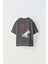 Bring Your Game Yazılı Futbol Tasarım Baskılı Füme Çocuk T-Shirt 1