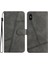 IPhone Xs Max Için Flip Case Kart Yuvaları Tutucu Manyetik Kapak Folio Bilek Pu (Yurt Dışından) 5
