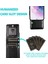 Samsung Galaxy S22 Artı Manyetik Toka Kickstand Kart ile Uyumlu (Yurt Dışından) 5