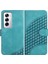 Oppo Flip 12 5g Geometrik Desen Flip Iş Pu Deri Için Flip Case (Yurt Dışından) 1