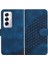 Oppo Flip 12 5g Geometrik Desen Flip Iş Pu Deri Için Flip Case (Yurt Dışından) 1