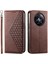 Realme 12 5g El Kayışı Standı Için Flip Case Günlük Kullanım Eşkenar Dörtgen Şekli Cüzdan (Yurt Dışından) 1