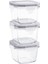 Marle 3'lü Kare Mini Saklama Kabı - 150ML 5