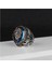 Blue Topaz Taşlı 925 Ayar Gümüş Yüzük 1