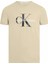 Erkek Slim Monogramlı Bisiklet Yaka T-Shirt 2