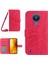 Nokia 1.4 ile Uyumlu Kabartmalı Ayçiçeği Cüzdanlı Uzun Çıkarılabilir Askılı ve Manyetik Kart Tutuculu Telefon Kılıfı (Yurt Dışından) 1