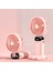Dijital Ekran Katlanır Aromaterapi Fanı 3000MAH N15 Pembe (Yurt Dışından) 2