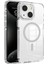 - Apple iPhone 15 - Kılıf Magsafe Şarj Özellikli Airbagli Takılabilir Askı Aparatlı Nana Kapak - Gri 1