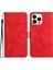 IPhone 13 Için Flip Case Pro Max Tam Koruma Bilek Kayışı Cüzdan Pu Flip (Yurt Dışından) 5