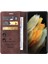 Samsung Galaxy S21 Ultra Basit Iş Deri Kılıf Flip Case Için Flip Case (Yurt Dışından) 3