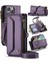 Iphone 15 Için Crossbody Durumda Pro Max Rfid Engelleme Durumda Cüzdan Fermuar Yuvası (Yurt Dışından) 1