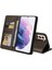 Samsung Galaxy S21 Artı Kickstand Premium Deri Üç Için Flip Case (Yurt Dışından) 5