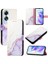 Oppo A60 4g Kickstand Cüzdan Mermer Desen Pu Deri Için Kılıf (Yurt Dışından) 1
