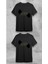 Unisex Bisiklet Yaka Good Baskılı Siyah T-Shirt 1