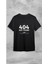 Unisex Bisiklet Yaka 404 Hata Kodu Baskılı Siyah T-Shirt 1