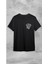 Unisex Bisiklet Yaka Kısa Kol Kurukafa Baskılı %100 Pamuklu T-Shirt 1