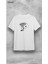 Bisiklet Yaka Iskambil Kağıdı Baskılı Beyaz T-Shirt 1