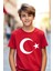 23 Nisan 29 Ekim 10 Kasım 19 Mayıs Gösteri Kostüm Atatürk Baskılı Kırmızı Çocuk T-Shirt/tişört- 1