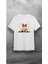 Beyaz Mickey Safari %100 Pamuk Normal Kalıp Tshirt (Ürünün Tek Adet Fiyatıdır 2