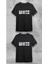 Unisex Bisiklet Yaka Kısa Kol Dance Yazı Baskılı %100 Pamuklu T-Shirt 3