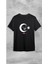 10 Kasım 1938 Atatürklü Tişört, 10 Kasım Atatürk Baskılı Tişört, Siyah %100 Pamuk T-Shirt 1