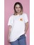 Oversize Beyaz %100 Pamuk Süprem Bisiklet Baskılı T-Shirt 1