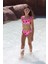 Askılı Fırfır Detaylı Kalp Desenli 50UV Kız Çocuk Bikini Takımı BY NESSI BYRD 2