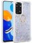 Redmi Note 12 4g Sıvı Simli ve Yüzüklü Şık Milce Premium Silikon Kılıf 1