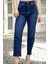 Yagmur Beren Mom Fit Jean Kadın Kot Pantolon Lacivert 1