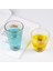 Ezme Tasarım Cam Su,Meşrubat,Latte,Kahve,Smoothie Bardağı 350 ML 2 Adet-4361 3
