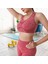 Kırmızı Stil M Boyutu Kadın Koşu Eğitim Kıyafetleri Polyester Dikişsiz Yoga Üst Şort Taşınabilir Nefes Giyilebilir Elastik Darbeye Dayanıklı Spor Salonu Sporları Için (Yurt Dışından) 3