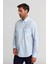 Regular Fit Paşa Yaka Kol İçi Apoletli Mavi Erkek Gömlek GM23Y231125_C35 1