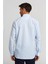Regular Fit Paşa Yaka Kol İçi Apoletli Mavi Erkek Gömlek GM23Y231125_C35 3