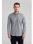 Regular Fit Paşa Yaka Desenli Gri Erkek Gömlek GM23K232040_D55 1