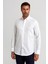 Modern Fit Paşa Yaka Düğmeli Beyaz Spor Erkek Gömlek GMARS0422301213_D01 1