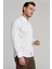 Regular Fit Paşa Yaka Beyaz Spor Basic Erkek Gömlek GM23K232067_D01 5