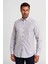 Modern Fit Paşa Yaka Düğmeli Spor Bordo Erkek Gömlek GMKRA0122300200_D25 3