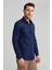 Modern Fit Yarım İtalyan Yaka Lacivert Erkek Gömlek GMARS0422300101_D39 5