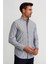 Modern Fit Düğmeli Yaka Çizgili Siyah Spor Erkek Gömlek GMCZG1622300205_D99 5