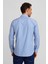 Regular Fit Çizgili Mavi Erkek Gömlek GM23K232019_D35 2