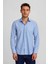 Regular Fit Çizgili Mavi Erkek Gömlek GM23K232019_D35 4