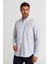 Regular Fit Kol İçi Apoletli Mavi Çizgili Erkek Gömlek GM23K232014_C35 5