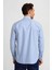 Regular Fit Paşa Yaka Düğmeli Mavi Erkek Gömlek GMCZG3PS22400003_D35 2
