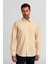 Regular Fit Paşa Yaka Düğmeli Hardal Erkek Gömlek GMCZG3PS22400003_D19 1