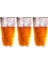 Buzlu Çizgili Tasarım Cam Su,Meşrubat,Latte,Kahve,Smoothie Bardağı 3 Adet-350 ML-4360 1